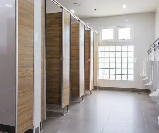 Des sanitaires de salle de sport